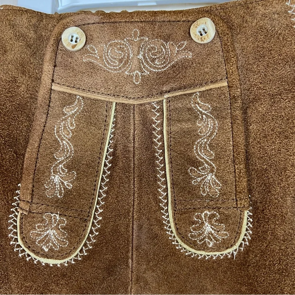 H. MOSER & CIE SUEDE LEATHER SKIRT BRAUN FOR TODLER GIRL NEW 4T/5T NWOT